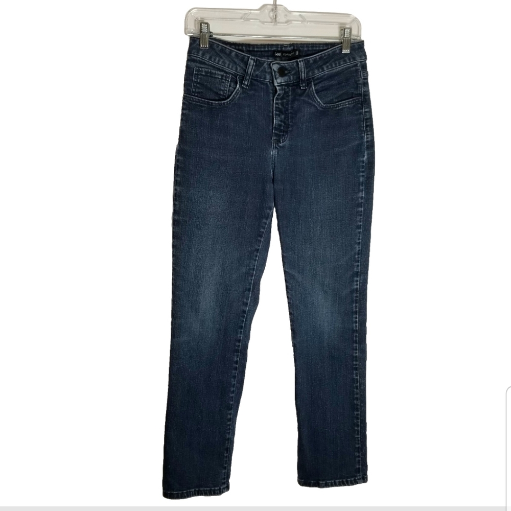 Lee Jeans Women's 6 Short Classic Fit 1889 Blue Denim 27X29 Straight Leg #2.